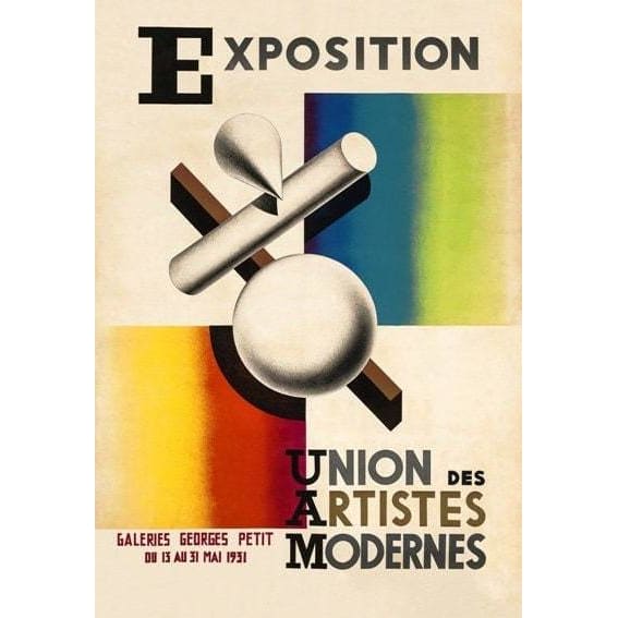 Vintage 1930’s French Bauhaus Style Union Des Artistes 