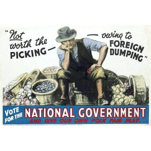 Vintage 1930’s UK National Government Election Poster A3 