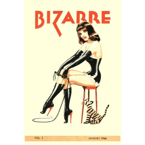 Vintage 1940’s Bizarre Fetish Magazine Cover No.2 Art A3 