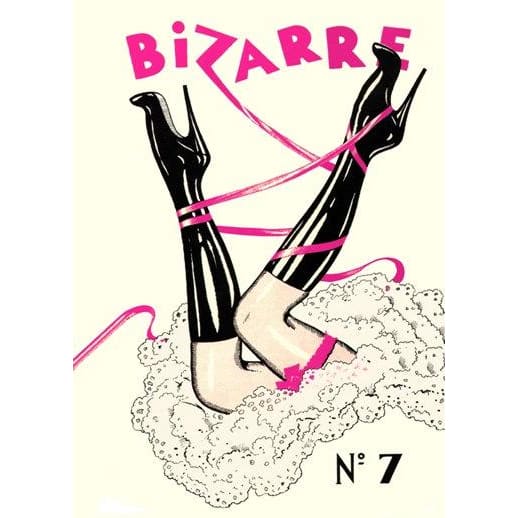 Vintage 1940’s Bizarre Fetish Magazine Cover No.7 Art A3 