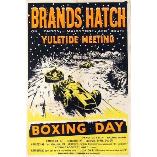 Vintage 1950’s Brands Hatch Yuletide Meeting Motor Racing 