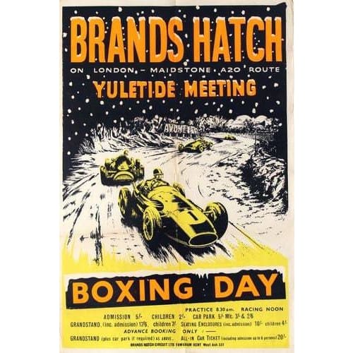 Vintage 1950’s Brands Hatch Yuletide Meeting Motor Racing 