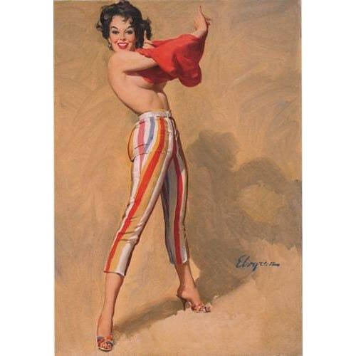 Vintage 1950’s Pin Up 1 Poster A3/A2/A1 Print - Posters 