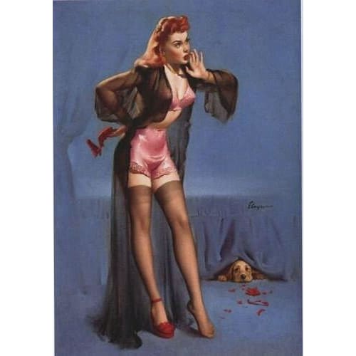 Vintage 1950’s Pin Up 2 Poster A3/A2/A1 Print - Posters 