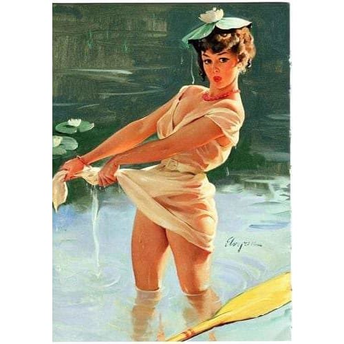 Vintage 1950’s Pin Up 5 Poster A3/A2/A1 Print - Posters 