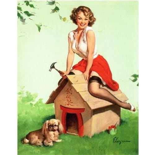 Vintage 1950’s Pin Up 6 Poster A3/A2/A1 Print - Posters 