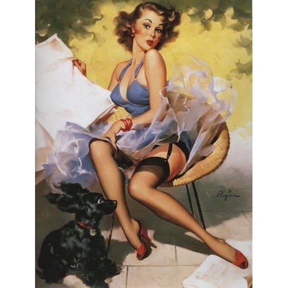 Vintage 1950’s Pin Up Art 4 Poster A3/A2/A1 Print - Posters 