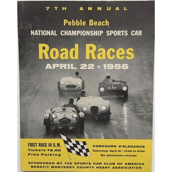 Vintage 1956 Pebble Beach Sports Car Road Races Motor Racing