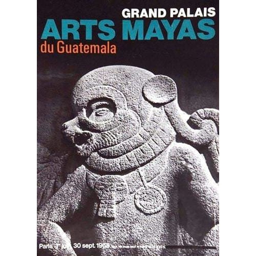 Vintage 1960’s Mayan Art of Guatemala Paris Exhibition 