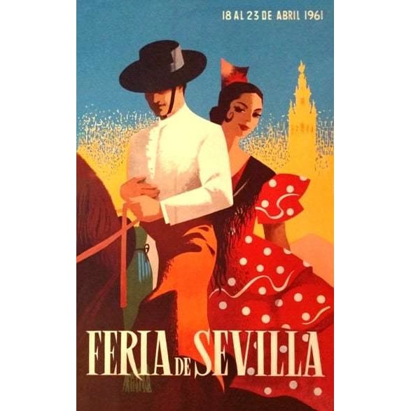 Vintage 1960’s Seville Festival/ Feria Sevilla Travel To 