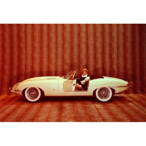 Vintage 1962 Jaguar E Type Convertible With Sexy Red Head 