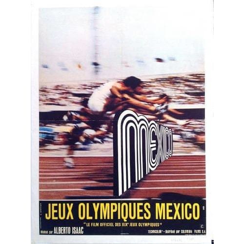 Vintage 1968 Mexico Olympic Games Official Film Poster A3/A4
