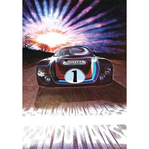 Vintage 1976 Le Mans 24 Hours Motor Racing Poster A3/A4 