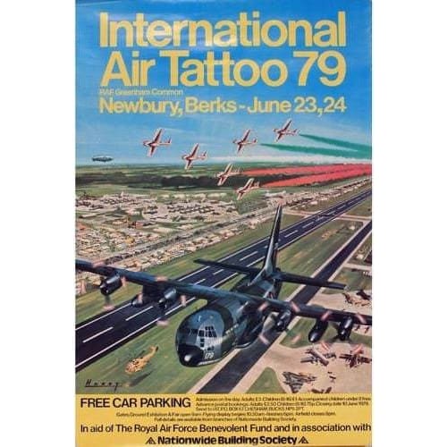 Vintage 1979 Newbury Air Tattoo Poster A3 Print - A3 - 