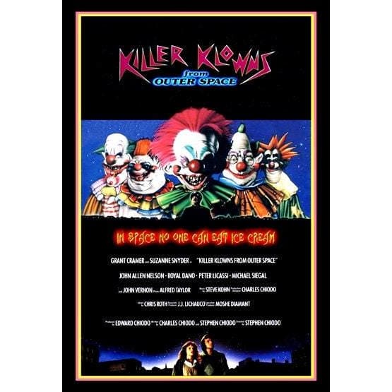 Vintage 1980’s Killer Klowns From Outer Space Dark Comedy 