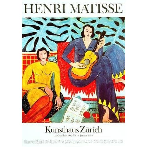 Vintage 1983 Matisse Zurich Art Exhibition Poster A3/A4 