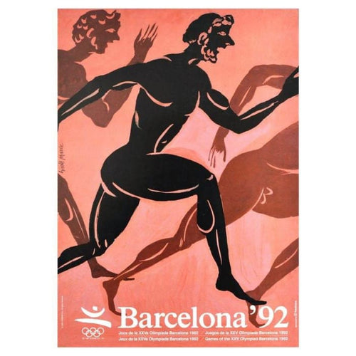 Vintage 1992 Barcelona Olympic Games Poster Print A3/A4 - 