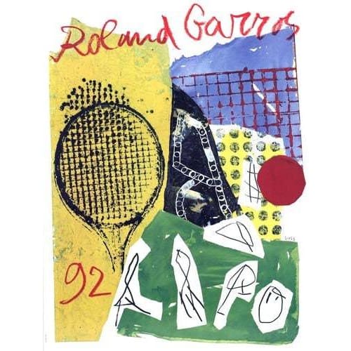 Vintage 1992 Roland Garros French Open Tennis Poster A3/A4 