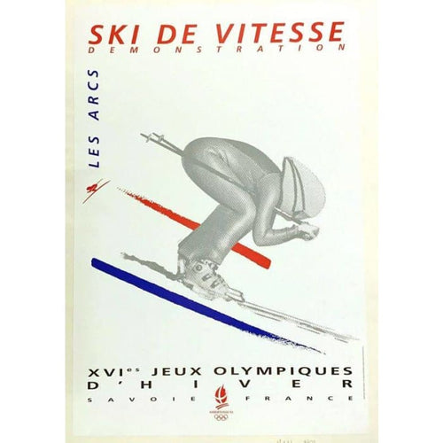 Vintage 1992 Winter Olympics Albertville Alpine Skiing 