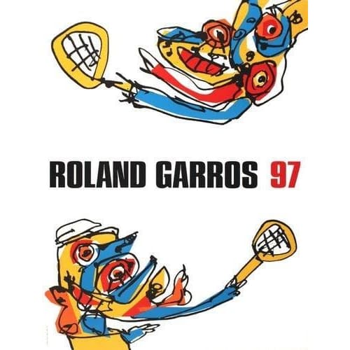 Vintage 1997 Roland Garros French Open Tennis Poster A3/A4 