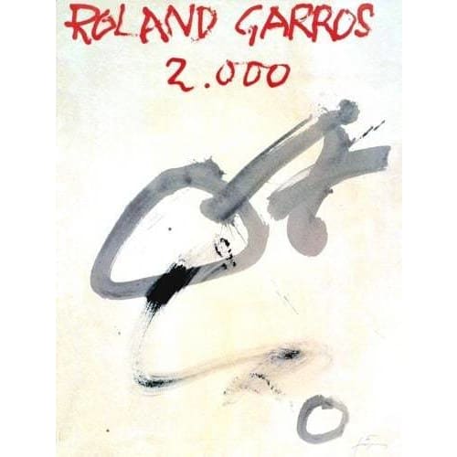 Vintage 2000 Roland Garros French Open Tennis Poster A3/A4 