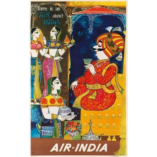 Vintage Air India India Airline Poster A3 Print - A3 - 