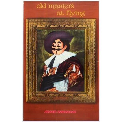 Vintage Air India Masters at Flying Airline Poster A3/A2/A1 