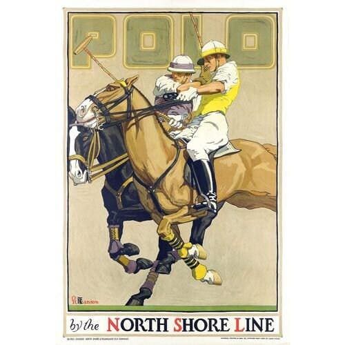 Vintage American Polo Poster A3/A4 Print - Posters Prints & 