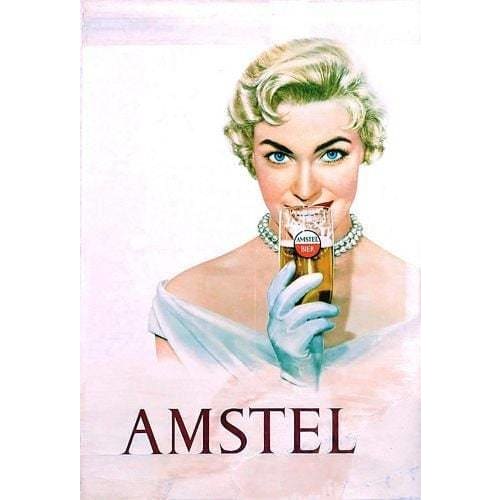 Vintage Amstel Beer Advertisement Poster A3/A4 Print - 