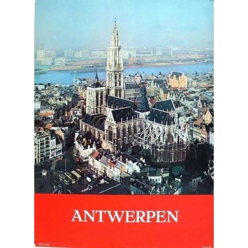 Vintage Antwerp Belgium Tourism Poster A3/A4 Print - Posters