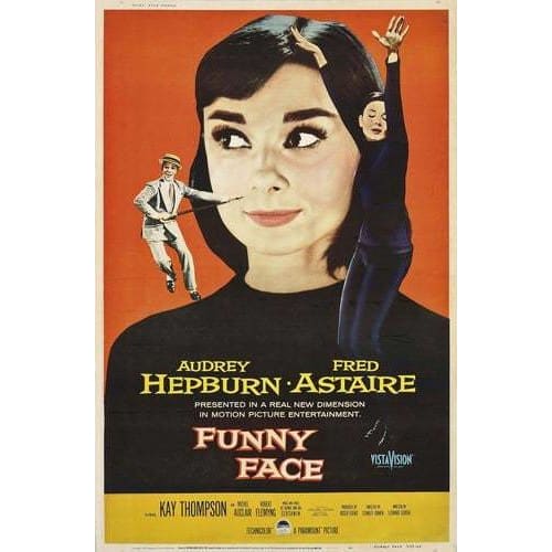Vintage Audrey Hepburn Funny Face Movie Poster A3/A2/A1 