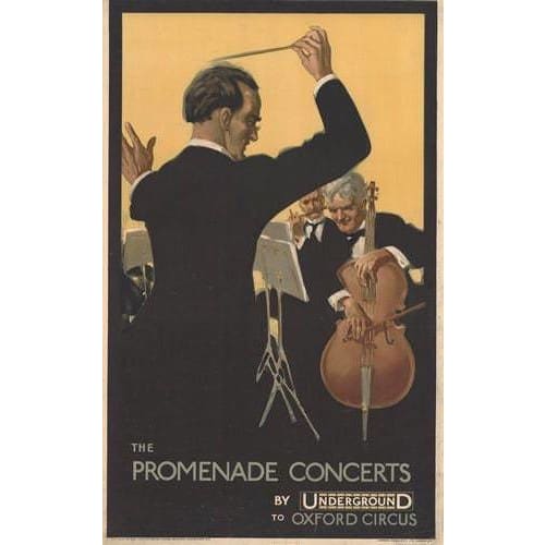 Vintage BBC Promenade Concerts Proms Promotional Poster A3 