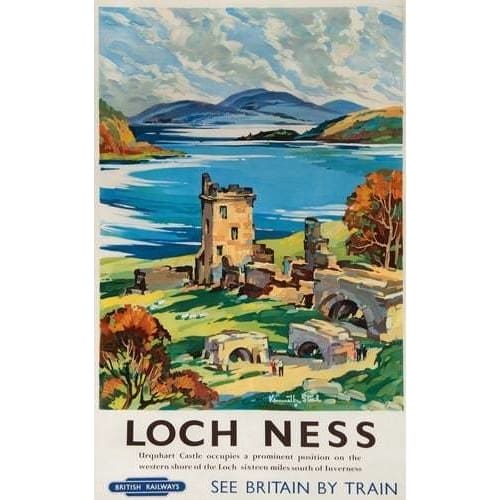 Vintage BR Loch Ness Railway Poster A3/A2/A1 Print - Posters