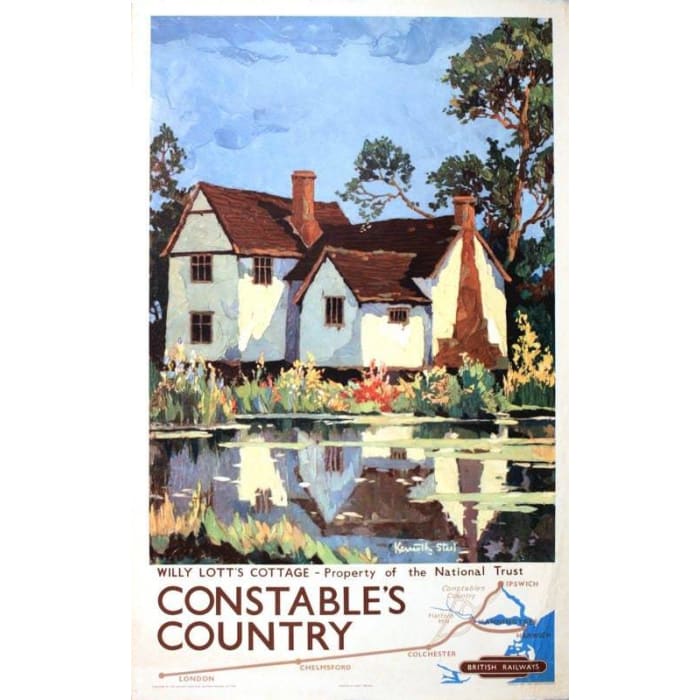 Vintage Britiah Rail Constables Country Railway Poster Print