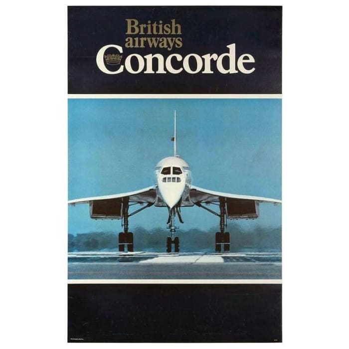 Vintage British Airways Concorde Airline Poster Print A3/A4 – Vintage ...