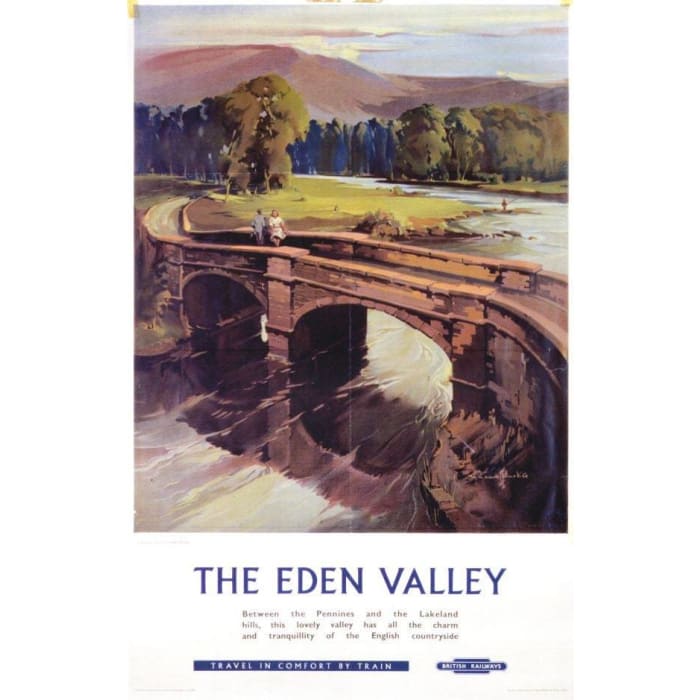 Vintage British Rail Eden Valley Railway Poster A4/A3/A2/A1 