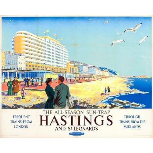 Vintage British Rail Hastings The All Season Sun Trap 