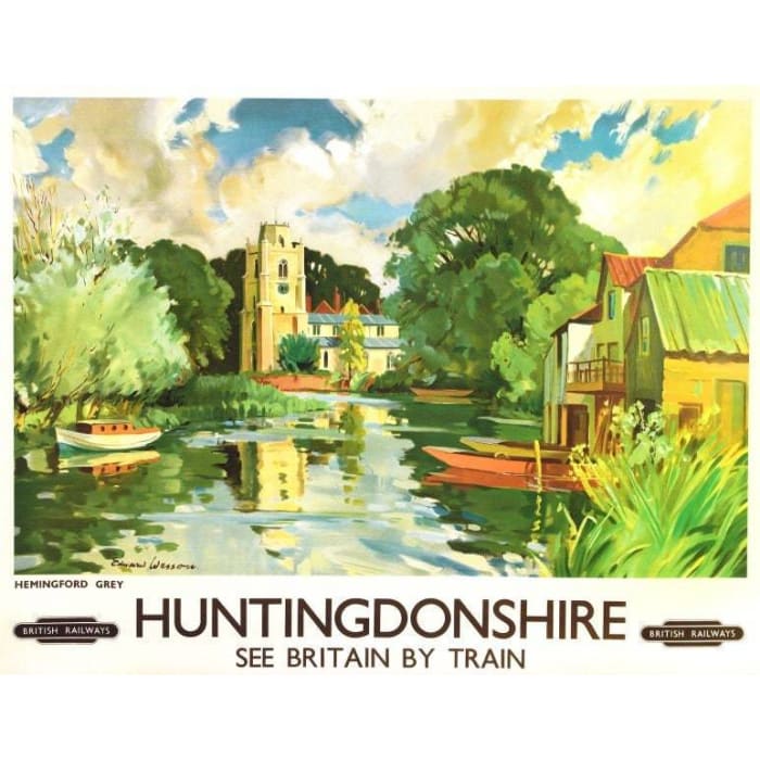 Vintage British Rail Hemingford Grey Huntingdonshire Railway