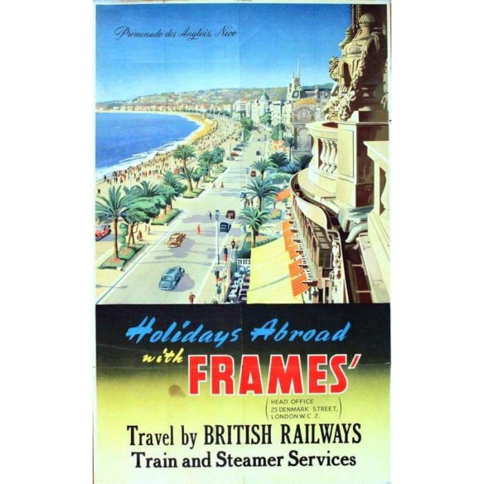 Vintage British Rail Holidays to Nice France Railway Tourism