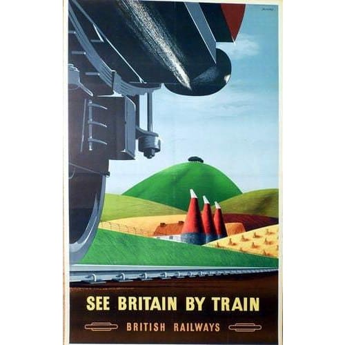 Vintage British Rail See Britain By Train Kentish Oasts 