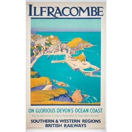 Vintage British Rail Western Region Ilfracombe Devon Railway