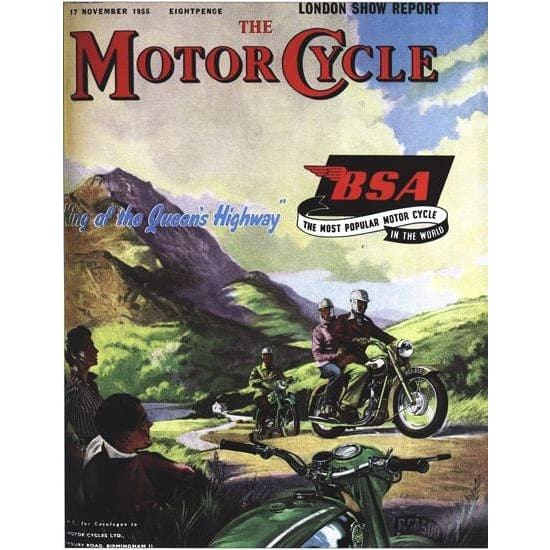 Vintage BSA King of The Highway Motorbike Poster A3/A2/A1 