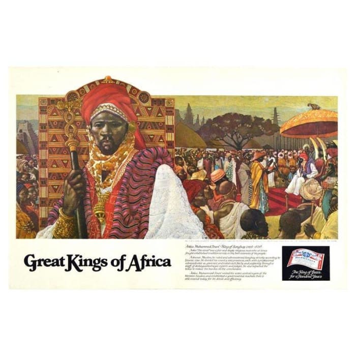 Vintage Budweiser Great King of Africa Askia Toure of 