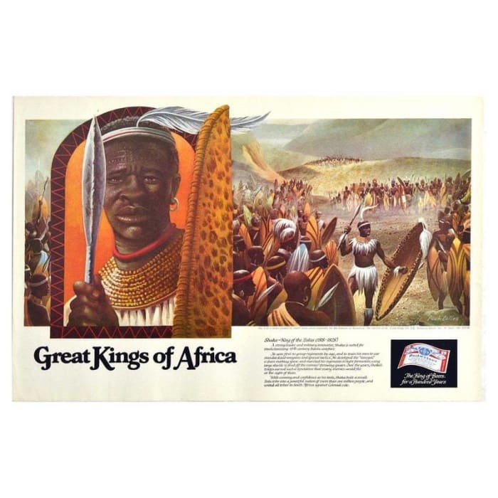 Vintage Budweiser Great Kings of Africa Shaka of The Zulus 