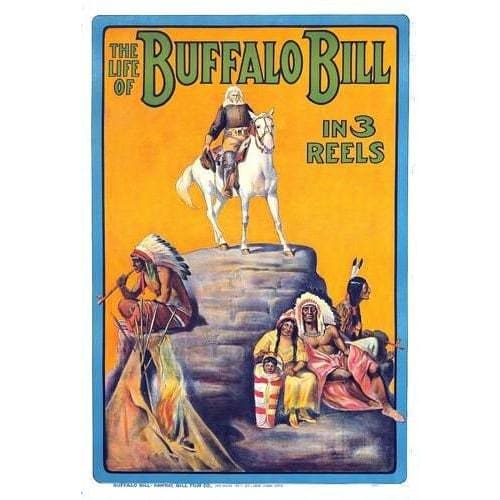 Vintage Buffalo Bill Movie Poster A3/A4 Print - Posters 