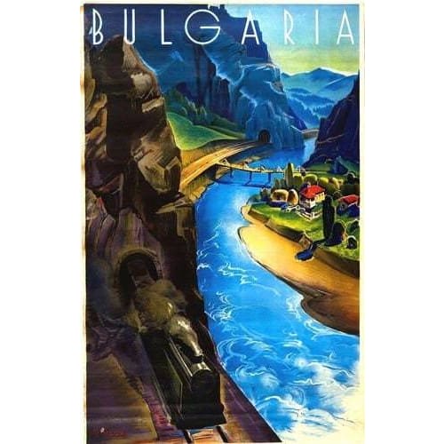 Vintage Bulgaria Tourism Poster 2 A3/A4 Print - Posters 