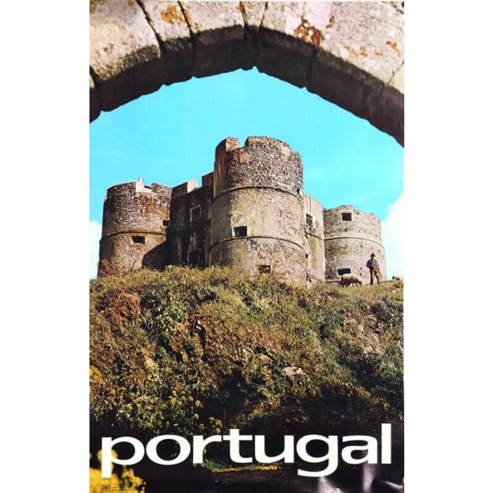 Vintage Castles of Portugal Tourism Poster Print A3/A4 - 