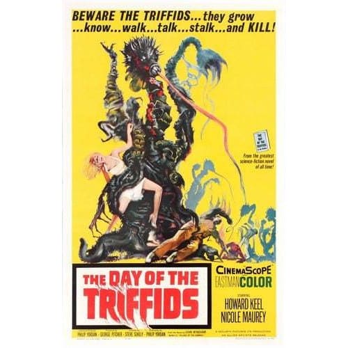 Vintage Day Of The Triffids Movie Poster A3/A2/A1 Print - 