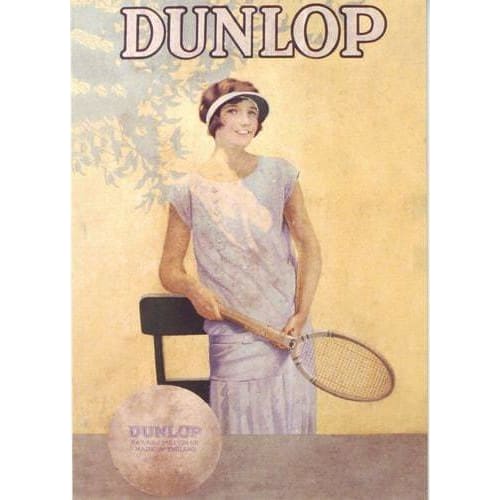 Vintage Dunlop Tennis Advertisement Poster A3/A2/A1 Print - 