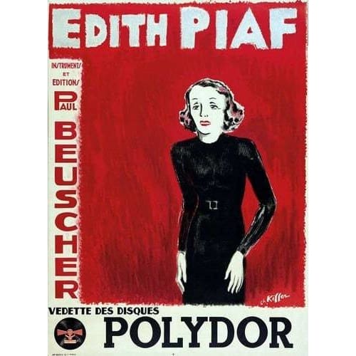 Vintage Edith Piaf Album Release Poster A3/A4 Print - 
